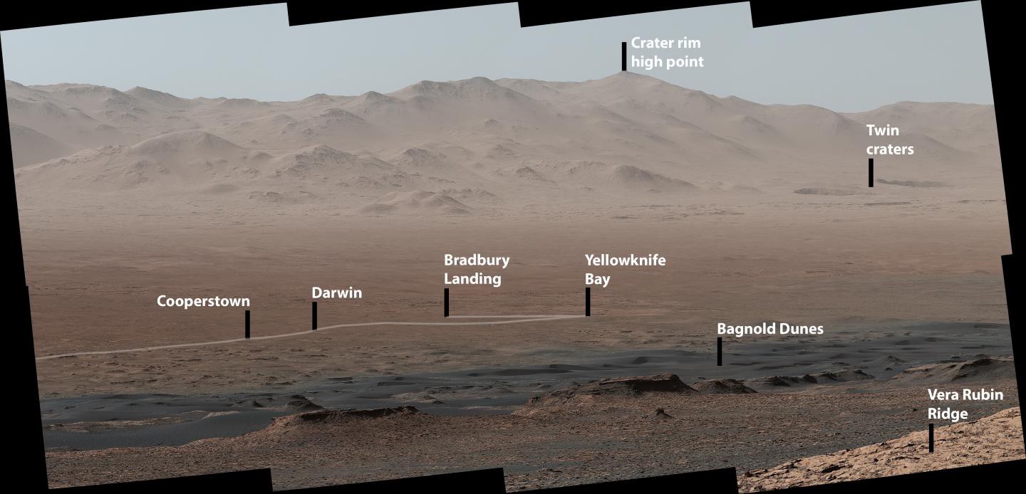 Cận cảnh núi non hùng vĩ trên Sao Hỏa - Báo Người lao động