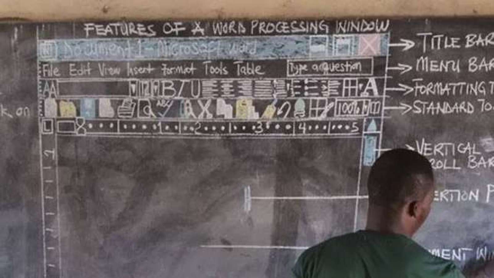 Thầy giáo dạy tin học bằng bảng phấn gây sốt - Ảnh 2. Thầy giáo dạy tin học bằng bảng phấn gây sốt - Ảnh 2.