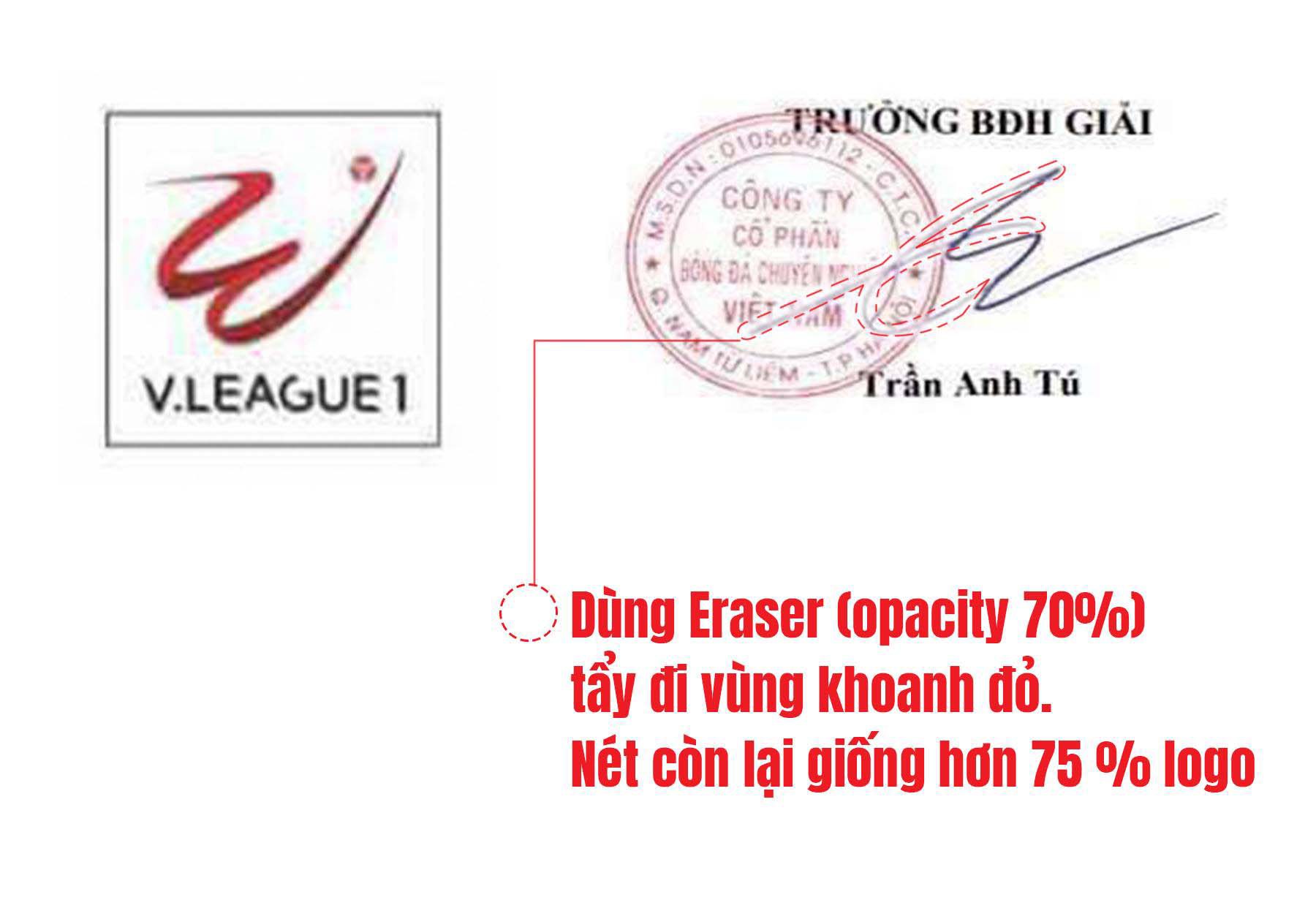 Giải mã logo V-League 2018 và chữ ký ông Tú - Báo Người lao động