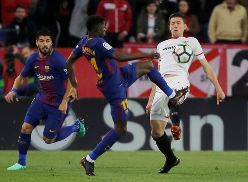 Siêu nhân Messi cứu thua phút 89, Barcelona thoát hiểm ở Sevilla - Ảnh 2.