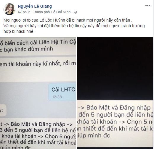 Sao Việt đồng loạt bị hacker cướp facebook, đòi tiền chuộc - Ảnh 6.