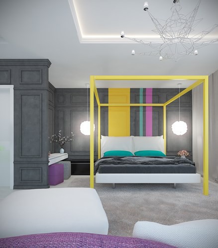 Căn hộ 2 phòng ngủ được xử lý màu sắc khéo léo - Ảnh 6.