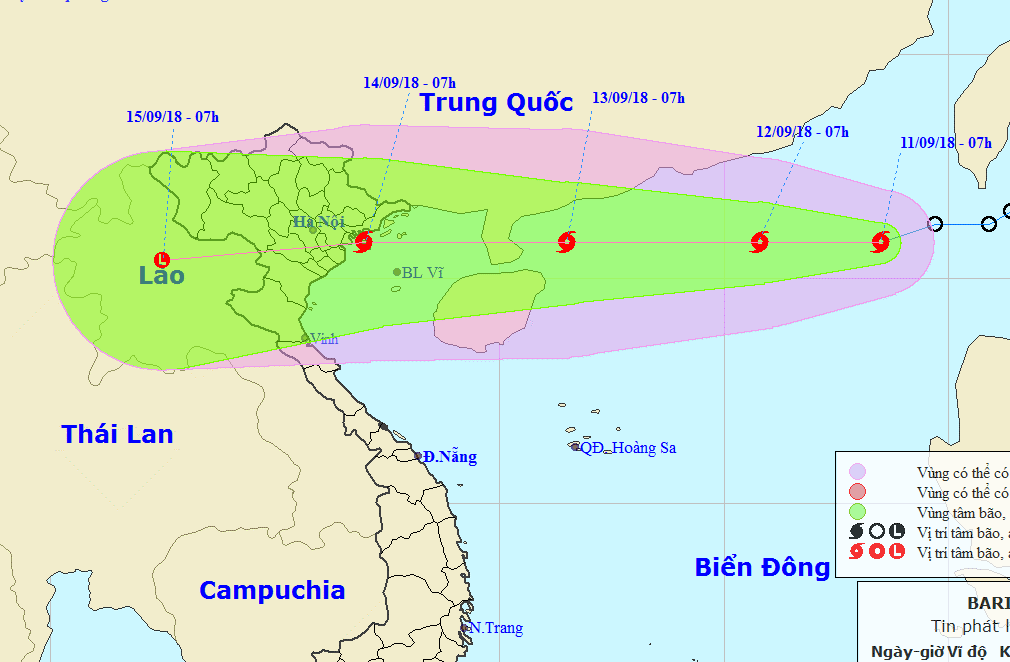 Bão số 5 trực chỉ Bắc Bộ, nguy cơ siêu bão vào Biển Đông - Ảnh 1.