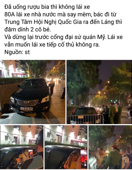 Tài xế xe Camry biển xanh 80A của Liên đoàn Bóng đá Việt Nam gây tai nạn rồi bỏ chạy - Ảnh 2.