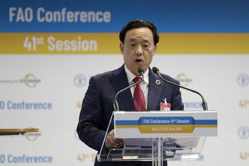Tân Tổng giám đốc FAO là người Trung Quốc - Ảnh 1.