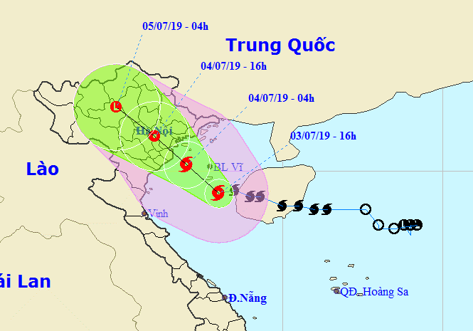 Bão số 2 còn cách đất liền Hải Phòng - Nam Định 150 km - Ảnh 1.