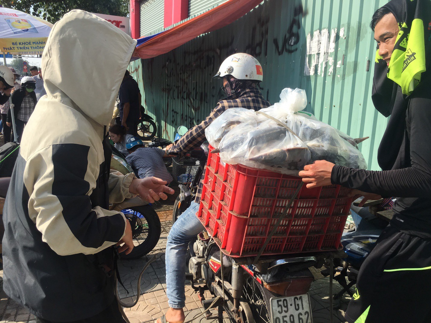 Người dân TP HCM chen nhau mua cá tầm bị ngộp nước - Ảnh 15.