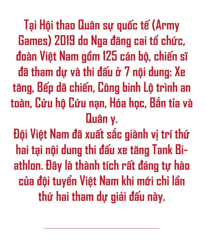 [eMagazine] - Hội thao quân sự quốc tế 2019: Dấu ấn đội tuyển xe tăng Việt Nam - Ảnh 1.