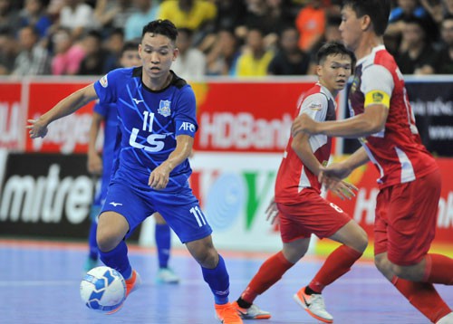 Vùi dập Quảng Nam, Thái Sơn Nam dẫn đầu Giải Futsal 2019 - Ảnh 1.