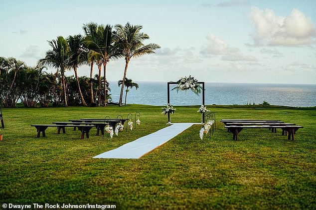 The Rock actor shows off a discreet wedding photo - Photo 6.