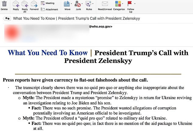 Nhà Trắng gửi nhầm mail đến đảng Dân chủ gây bất lợi cho ông Donald Trump? - Ảnh 1.