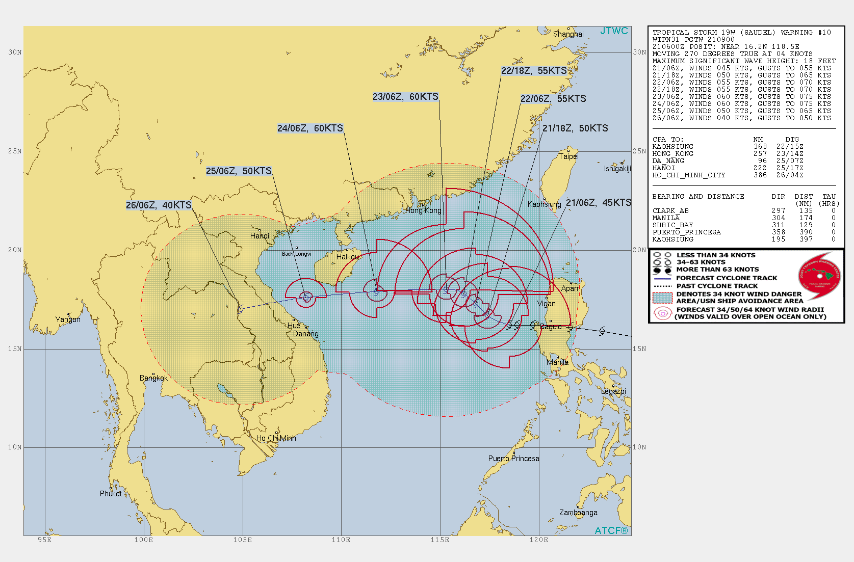Thêm dự báo hướng đi bão số 8 - Saudel khi vào biển Đông - Ảnh 2.