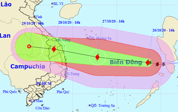 Bão số 9 hướng vào Đà Nẵng - Phú Yên: Chưa phải siêu bão nhưng cũng là cuồng phong - Ảnh 1.