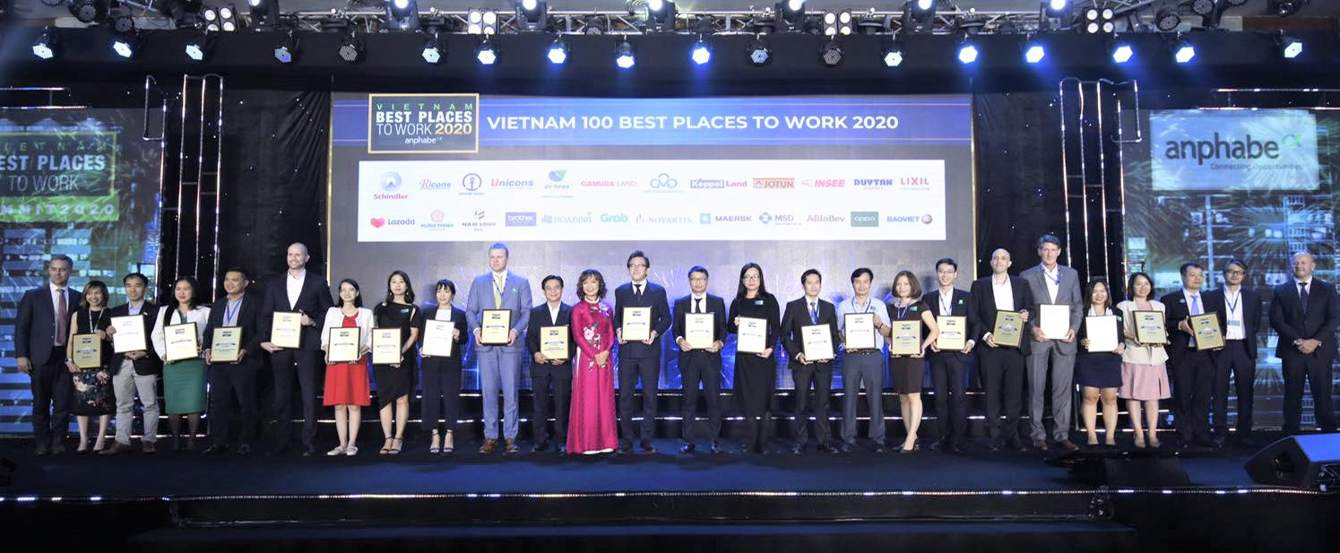 Nam Long có tên trong top 100 nơi làm việc tốt nhất Việt Nam 2020