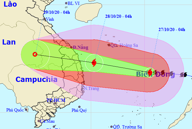 Bão số 9 có thể giật tới cấp 17 khi gần bờ - Ảnh 1.
