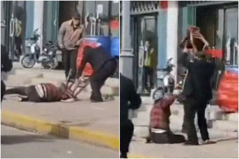 China: Bystanders watch the victim die in domestic violence - Photo 1.