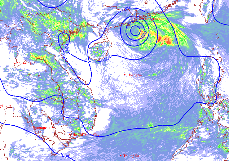 Áp thấp nhiệt đới vào Biển Đông, mạnh lên thành bão gây mưa lớn - Ảnh 2.