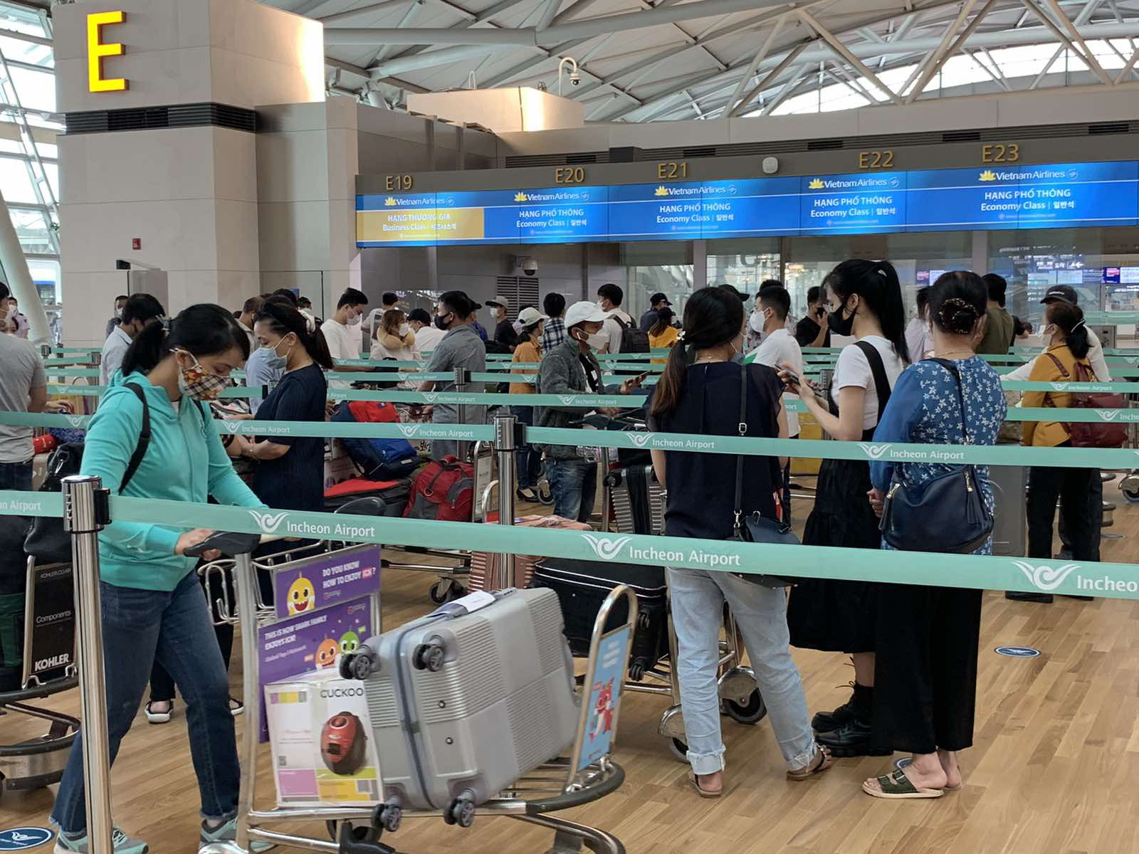 Tan Son Nhat Airport welcomes 405 Vietnamese from Korea - Photo 2.