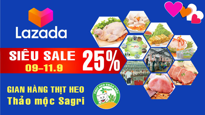 Thịt heo thảo mộc Sagri hot trên Lazada - Ảnh 1.