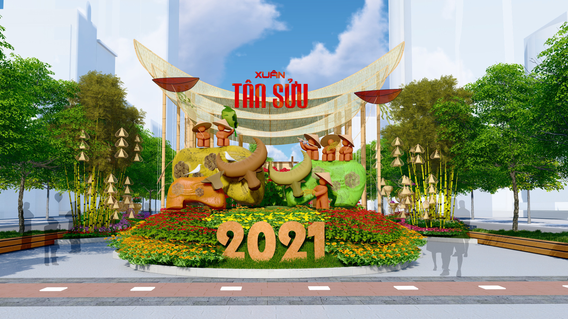 Thiệp chúc mừng năm mới Tân Sửu 2021 với các thiết kế về hình ảnh linh vật  của năm 2021 Hình ảnh trâu vàng trong thiệp chúc   Thiệp Chúc mừng