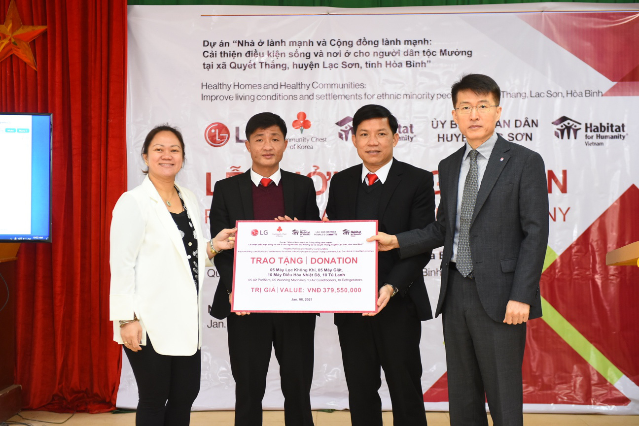 LG chung tay cùng Habitat For Humanity hỗ trợ các gia đình dân tộc Mường tại Hòa Bình