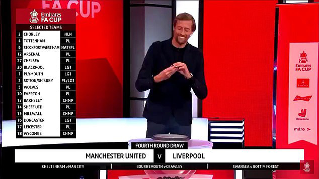 Bốc thăm đại chiến Man United - Liverpool, Peter Crouch bị dọa đoạt mạng - Ảnh 1.