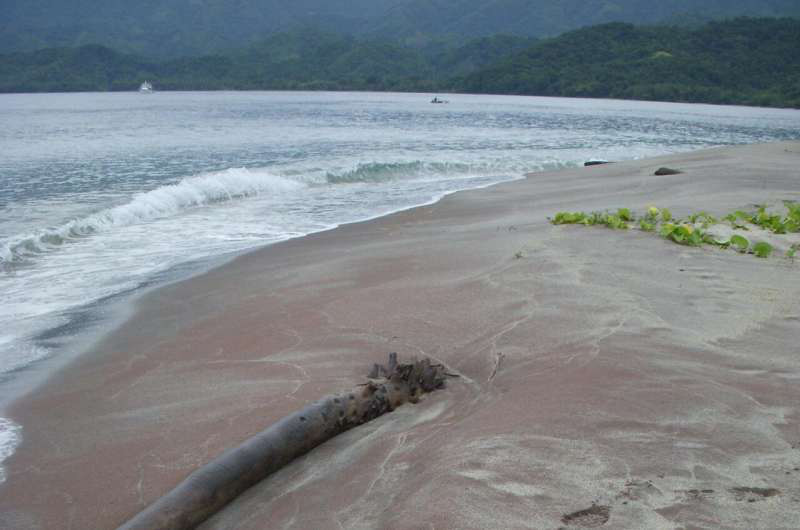 Cát ngọc hồng lựu tiết lộ hòn đảo bị Trái Đất nuốt chửng rồi nhả ra