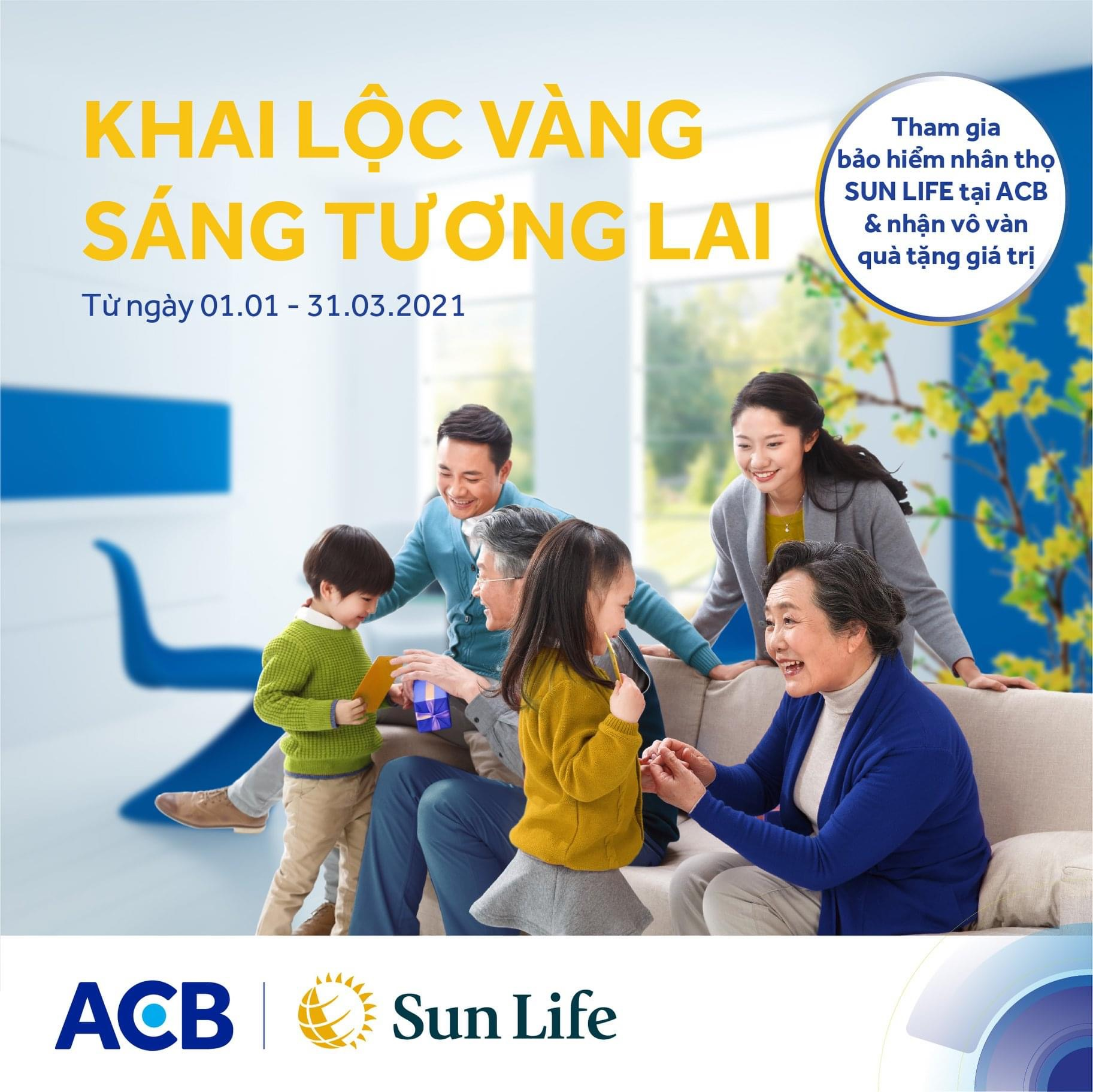 Hàng ngàn quà tặng hấp dẫn từ Sun Life Việt Nam qua ACB