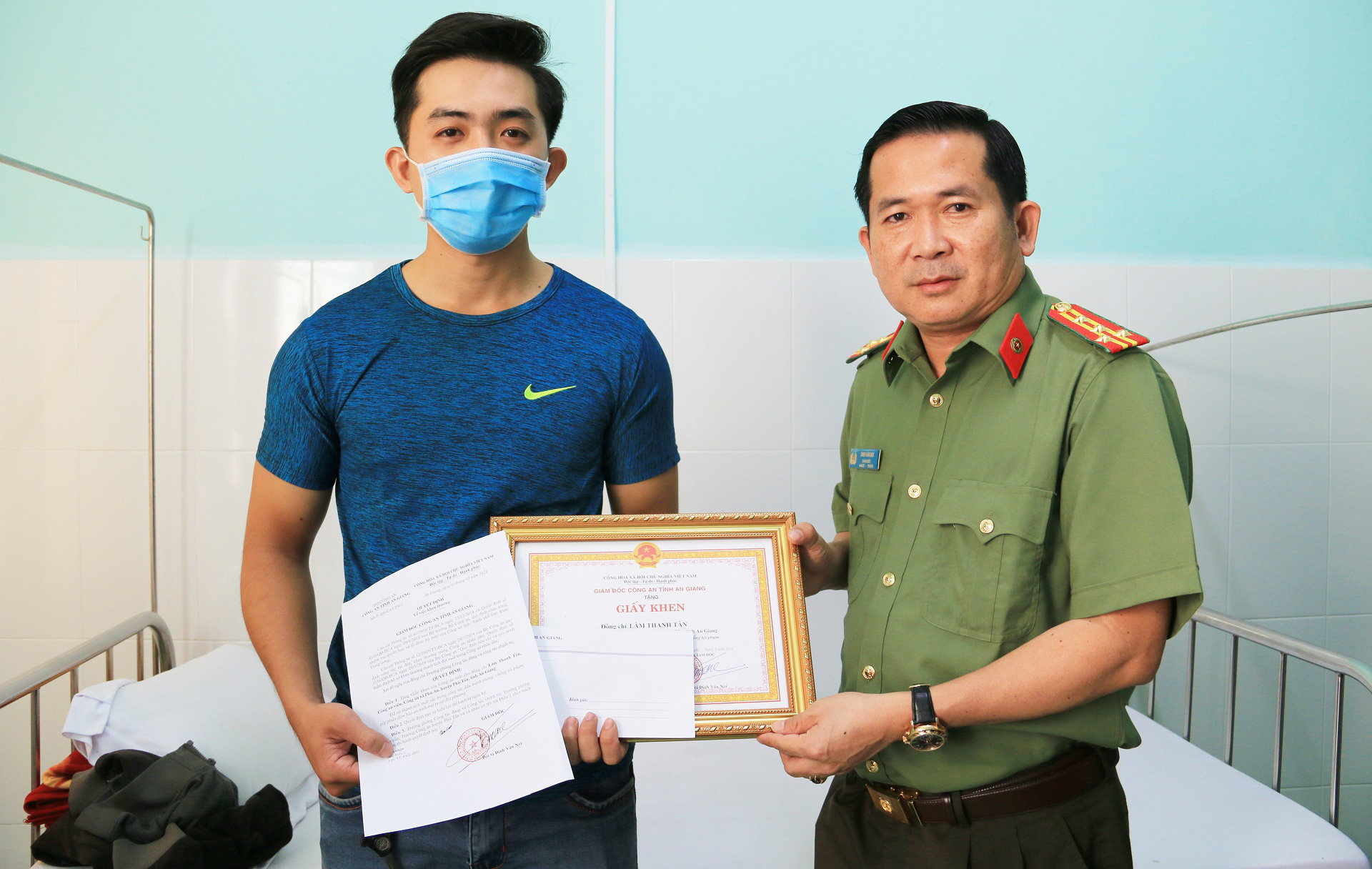 The director of the An Giang Police Department expressed the 20 billion dong scam to 