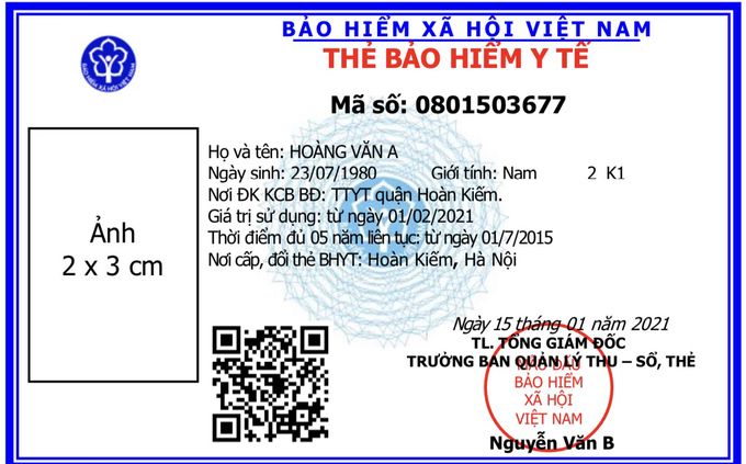 Từ 1-4, mẫu thẻ bảo hiểm y tế mới có hiệu lực, thẻ cũ sẽ khám chữa bệnh như thế nào? - Ảnh 1.