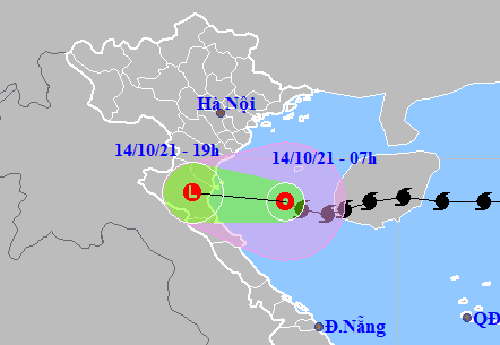 Bão số 8 suy yếu nhanh thành vùng áp thấp khi vào Thanh Hóa-Nghệ An - Ảnh 1.