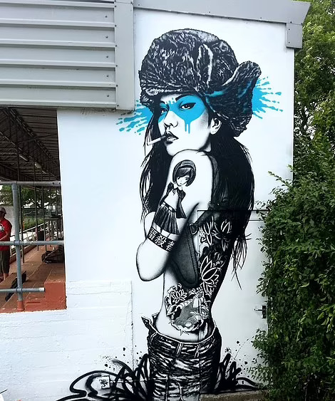 Nghệ sĩ đường phố gây sốt với tranh tường cao ngất - Ảnh 8.