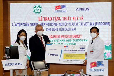 Airbus tặng máy thở hỗ trợ bệnh nhân Covid-19 tại Việt Nam - Ảnh 1.