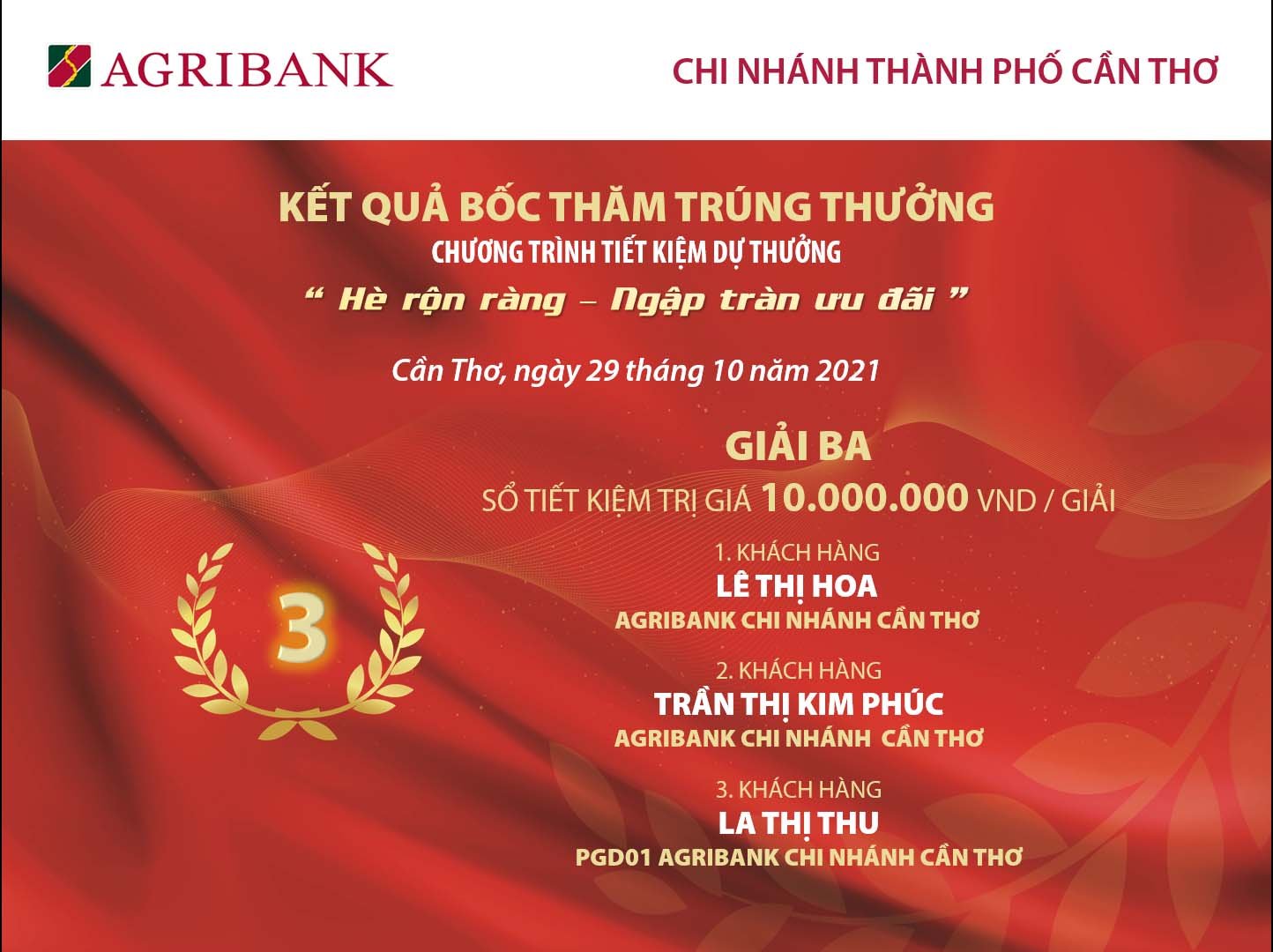 Nữ khách hàng trúng xe SH từ chương trình tiết kiệm của Agribank Cần Thơ - Ảnh 6.