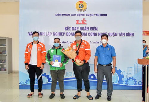 Quận Tân Bình, TP HCM ra mắt Nghiệp đoàn Xe ôm công nghệ - Ảnh 1.