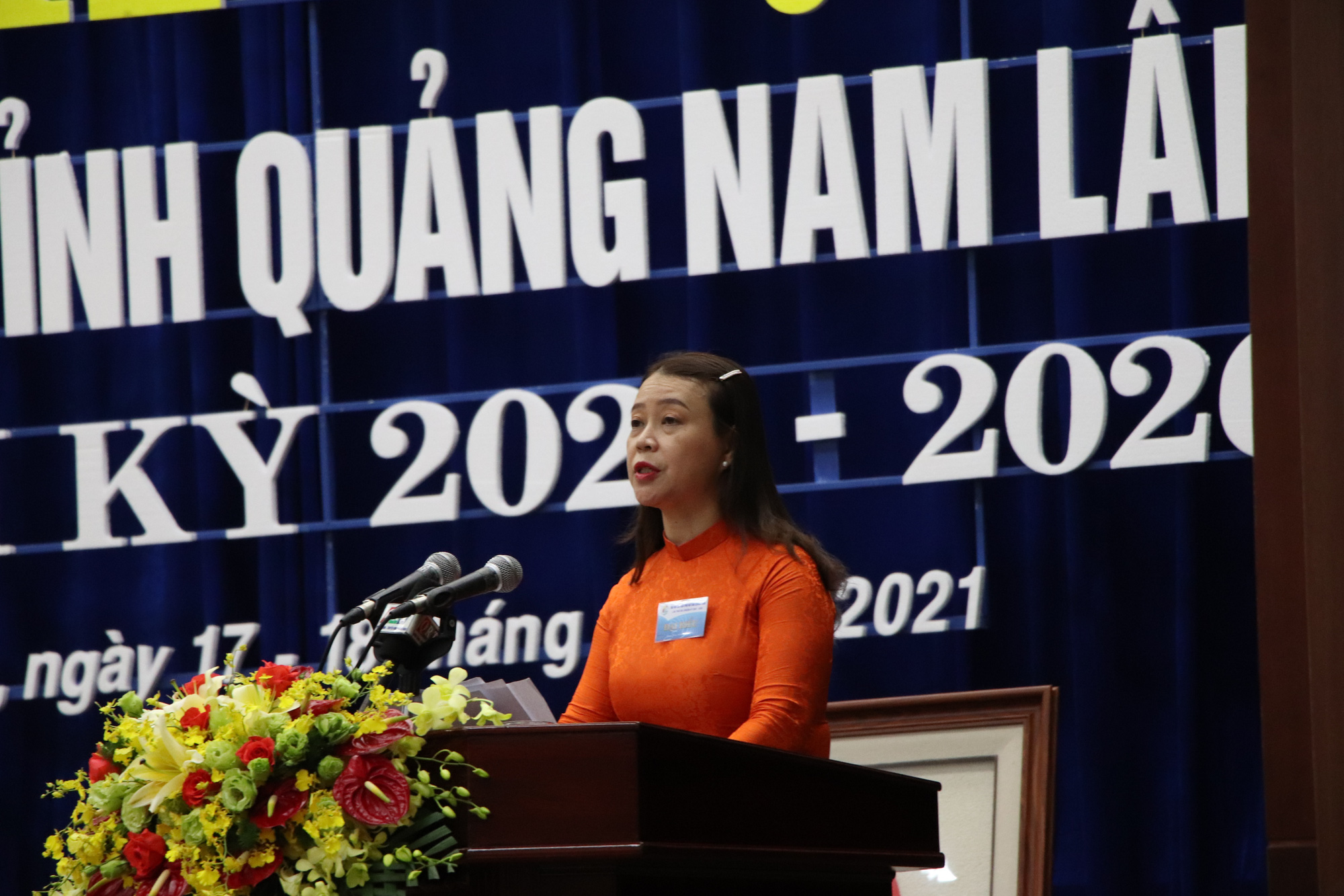 Bà Äặng Thị Lệ Thá»§y tái đắc cá» Chá»§ tịch Há»™i Liên hiệp Phụ nữ Quảng Nam - Ảnh 3. Bà Äặng Thị Lệ Thá»§y tái đắc cá» Chá»§ tịch Há»™i Liên hiệp Phụ nữ Quảng Nam - Ảnh 3.