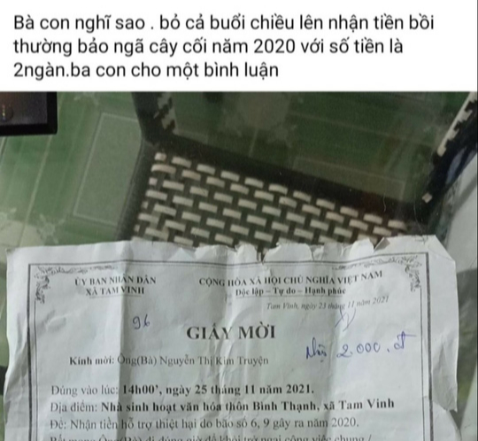 Hỗ trợ thiệt hại do bão 2.000 đồng: 31 hộ được nhận dưới 10.000 đồng - Ảnh 1.