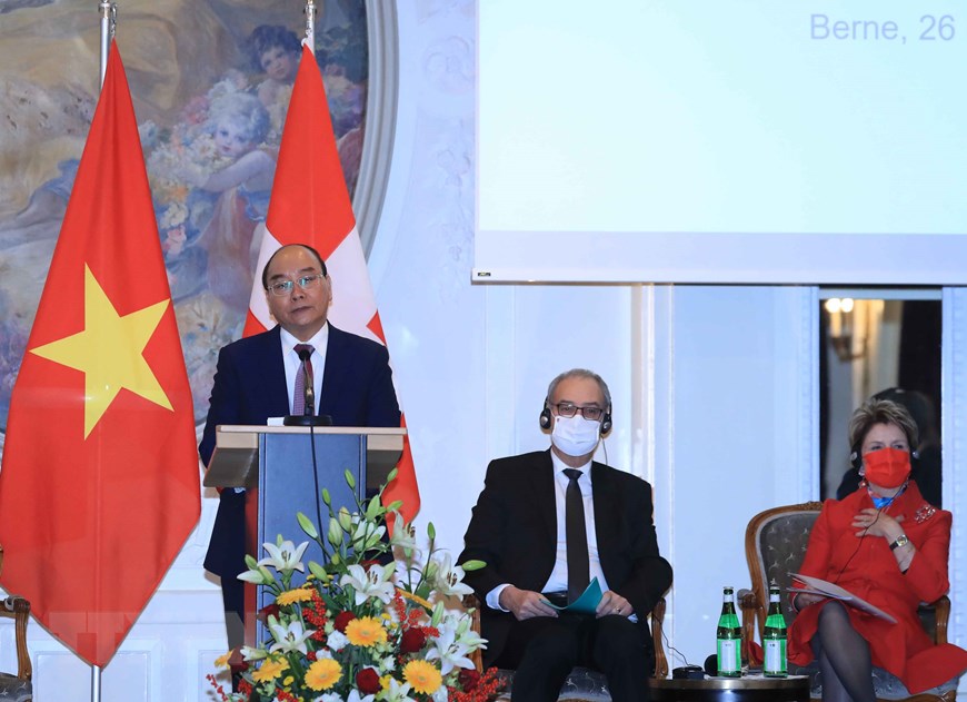 Ký nhiá»u thá»a thuáºn hợp tác Việt Nam-Thụy SÄ© trị giá hà ng trăm triệu USD - Ảnh 3. Ký nhiá»u thá»a thuáºn hợp tác Việt Nam-Thụy SÄ© trị giá hà ng trăm triệu USD - Ảnh 3.