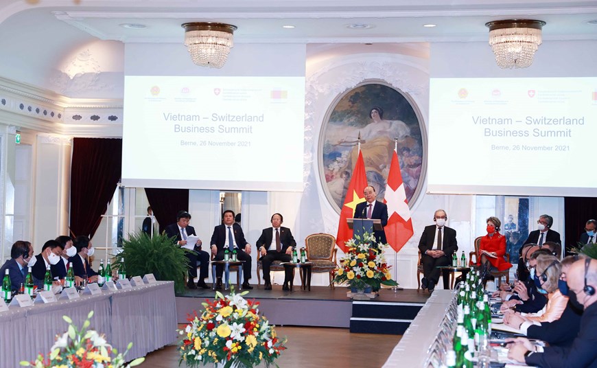 Ký nhiá»u thá»a thuáºn hợp tác Việt Nam-Thụy SÄ© trị giá hà ng trăm triệu USD - Ảnh 1. Ký nhiá»u thá»a thuáºn hợp tác Việt Nam-Thụy SÄ© trị giá hà ng trăm triệu USD - Ảnh 1.