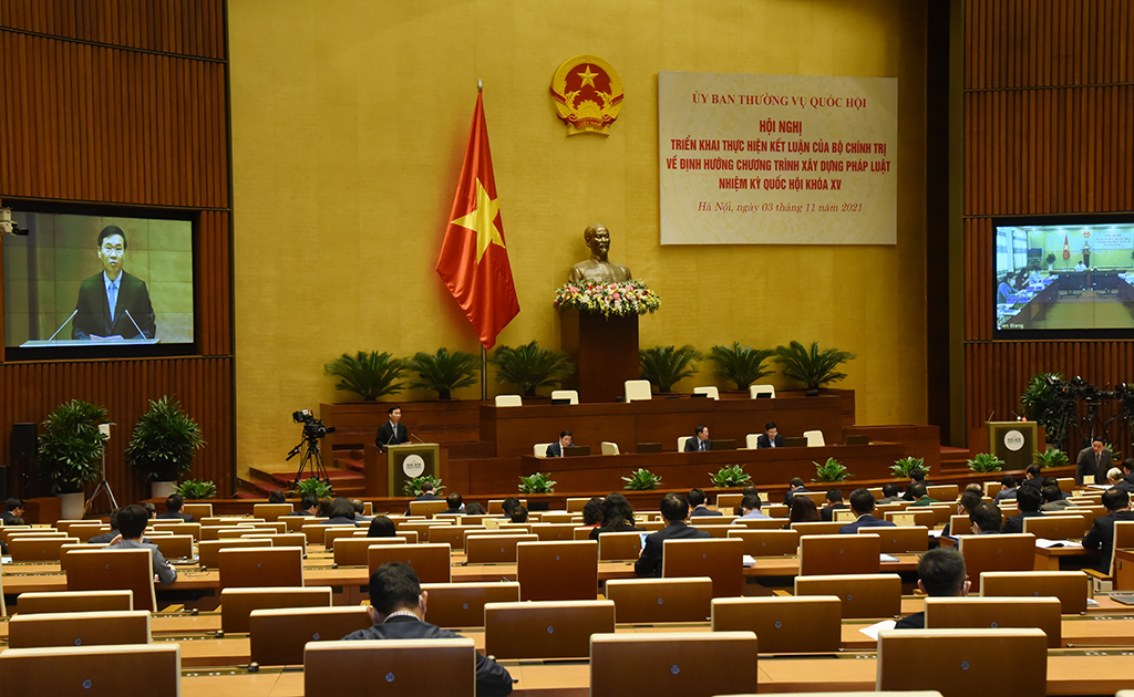 Thưá»ng trá»±c Ban Bà thư Võ Văn Thưởng: Phải nâng cao chất lượng xây dá»±ng, ban hà nh pháp luáºt - Ảnh 3. Thưá»ng trá»±c Ban Bà thư Võ Văn Thưởng: Phải nâng cao chất lượng xây dá»±ng, ban hà nh pháp luáºt - Ảnh 3.