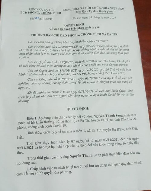 Đi lại trong tỉnh vẫn bị cách ly: Giảm số ngày cách ly nhưng yêu cầu con không tới trường - Ảnh 1.