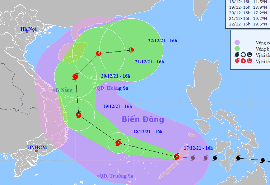 2 kịch bản tác động của bão số 9 đến các tỉnh ven biển nước ta - Ảnh 1.