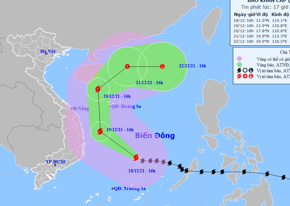 Bão số 9 gây mưa lớn từ Thừa Thiên - Huế đến Khánh Hòa - Ảnh 1.