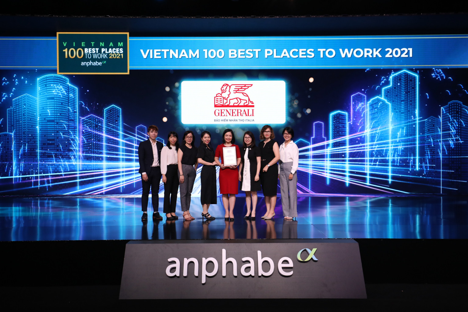 Generali được vinh danh "Top 100 Nơi làm việc tốt nhất Việt Nam 2021"