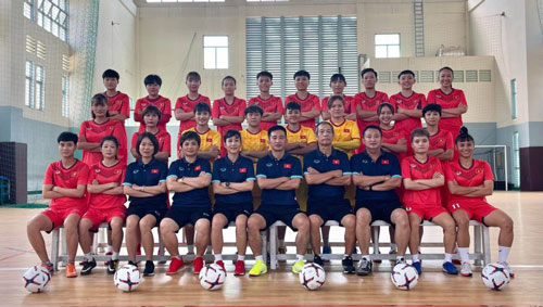 Futsal nữ Việt Nam hướng đến SEA Games 31 - Ảnh 1.