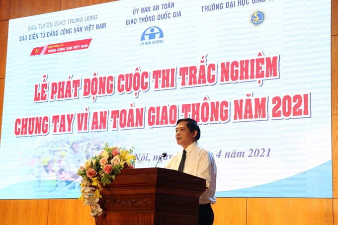 Phát động Cuộc thi trắc nghiệm “Chung tay vì an toàn giao thông” năm 2021 - Ảnh 1.