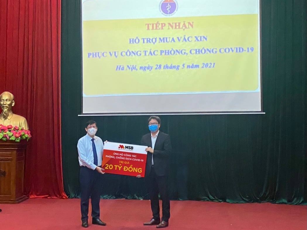 MSB và TNG Holdings Việt Nam ủng hộ 30 tỉ đồng cho Quỹ phòng chống dịch Covid-19