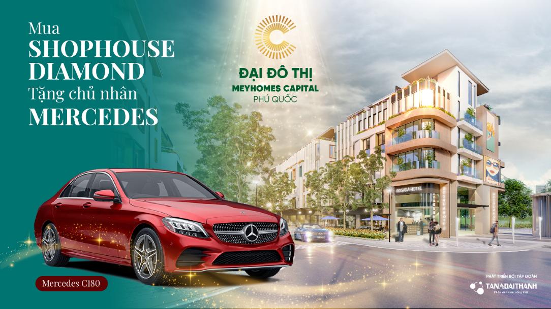 Meyhomes Capital Phú Quốc tặng khách hàng xe Mercedes C180