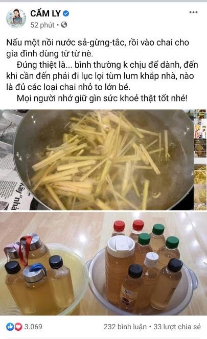 Khoe thức uống mùa dịch, chị Tư Cẩm Ly bị cảnh báo - Ảnh 2.