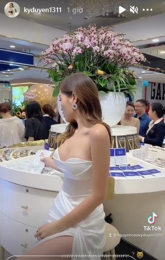 Hoa hậu Kỳ Duyên lại bị chê vì ăn mặc "phóng khoáng"